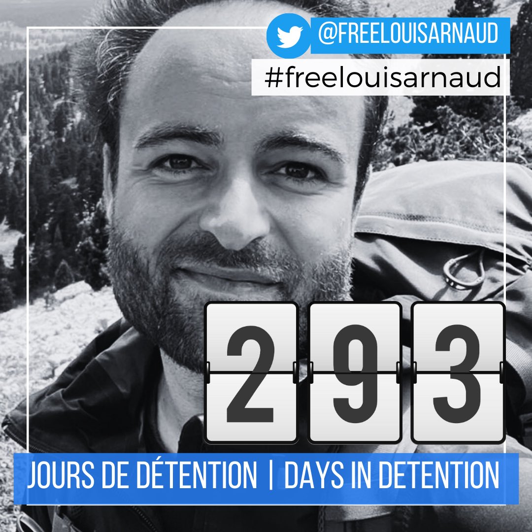 freelouisarnaud's tweet photo. 293 jours que Louis est détenu en Iran. 293 jours qu’il est privé de sa liberté. 293 jours loin de sa famille et ses amis.
Agissons pour demander sa libération.

@EmmanuelMacron @Elisabeth_Borne @MinColonna ⁦@francediplo_EN⁩ https://t.co/ySp8gRrveG