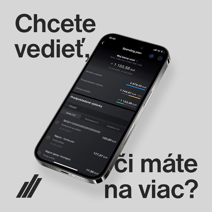 Vyskúšajte novú funkciu Spending planTB v aplikácii Tatra banka a majte vždy prehľad o tom, koľko peňazí vám zostáva po zaplatení všetkých predpokladaných platieb. Viac na tatrabanka.sk/sk/blog/tlacov…