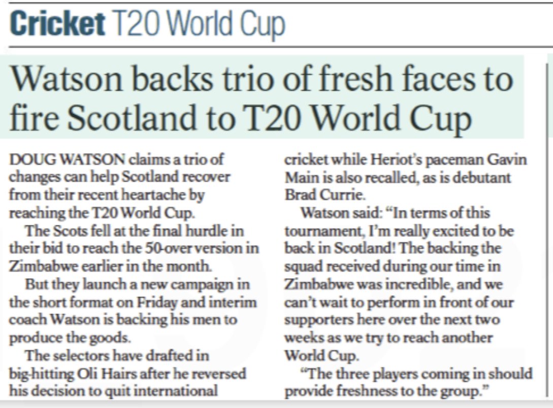 Scottish Cricket Past Present and Future tweet media