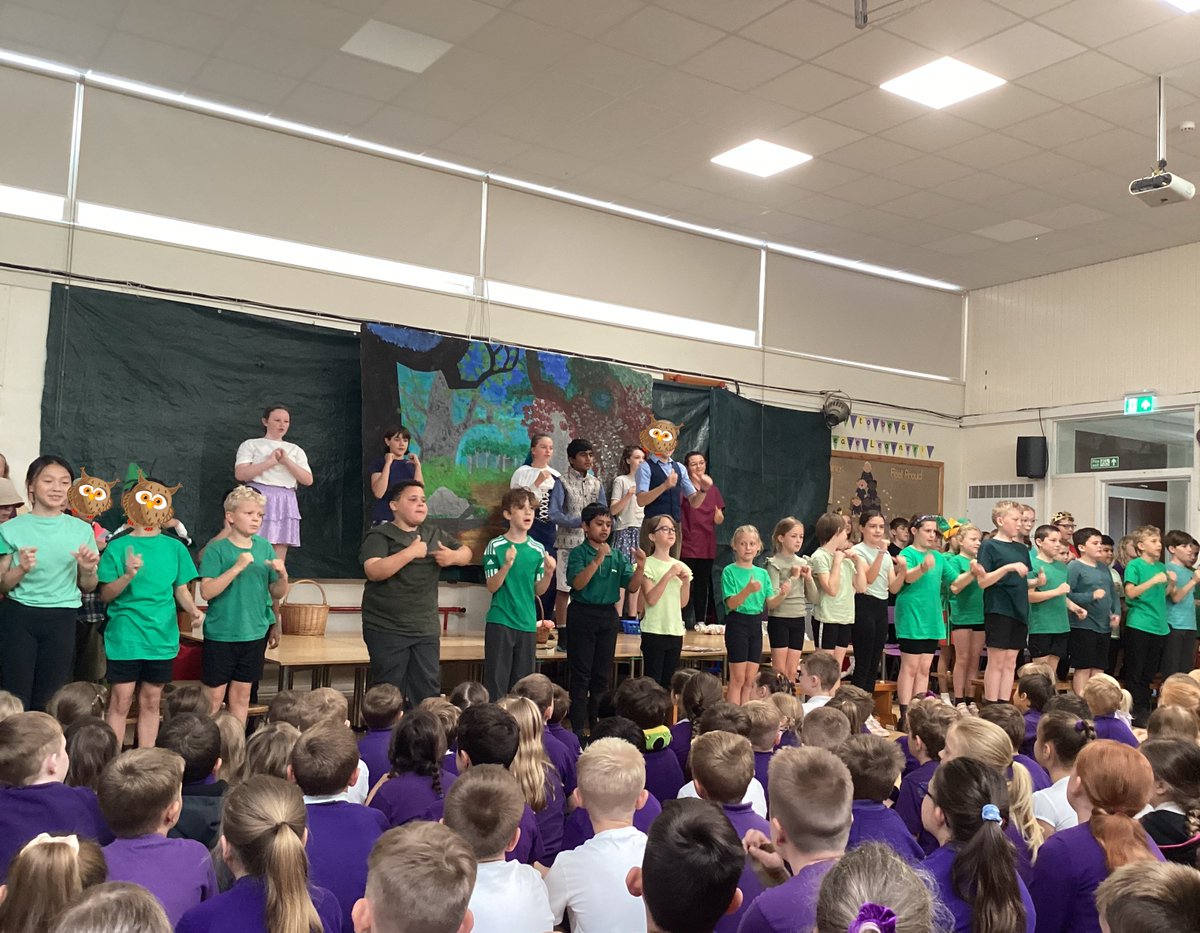 Longleaze's tweet photo. 🎭What a treat we had yesterday! All our children and staff watched the dress rehearsal for our Year 6 summer production backed by our Year 5 choir - parents and carers, you are in for a real treat!! 🎭

#LongleazeLearners #LearningforLife #LongleazeMusicians https://t.co/WurqeuBZ30