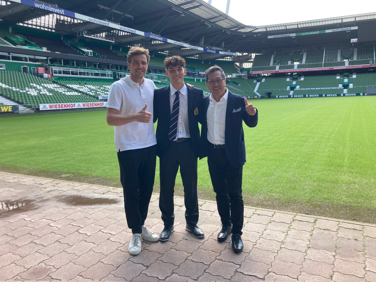 meidaisoccer's tweet photo. 【佐藤恵允 ヴェルダー・ブレーメン加入のお知らせ】
この度、当部所属の #佐藤恵允（文学部4年/実践学園高校）がブンデスリーガ1部の #ヴェルダー・ブレーメン（#Werder Bremen）と契約を締結し、2023年8月より入団することが決まりました。

詳細はこ��らからご覧ください。
https://t.co/nI09rV6gjy https://t.co/aqYHTYDWMH
