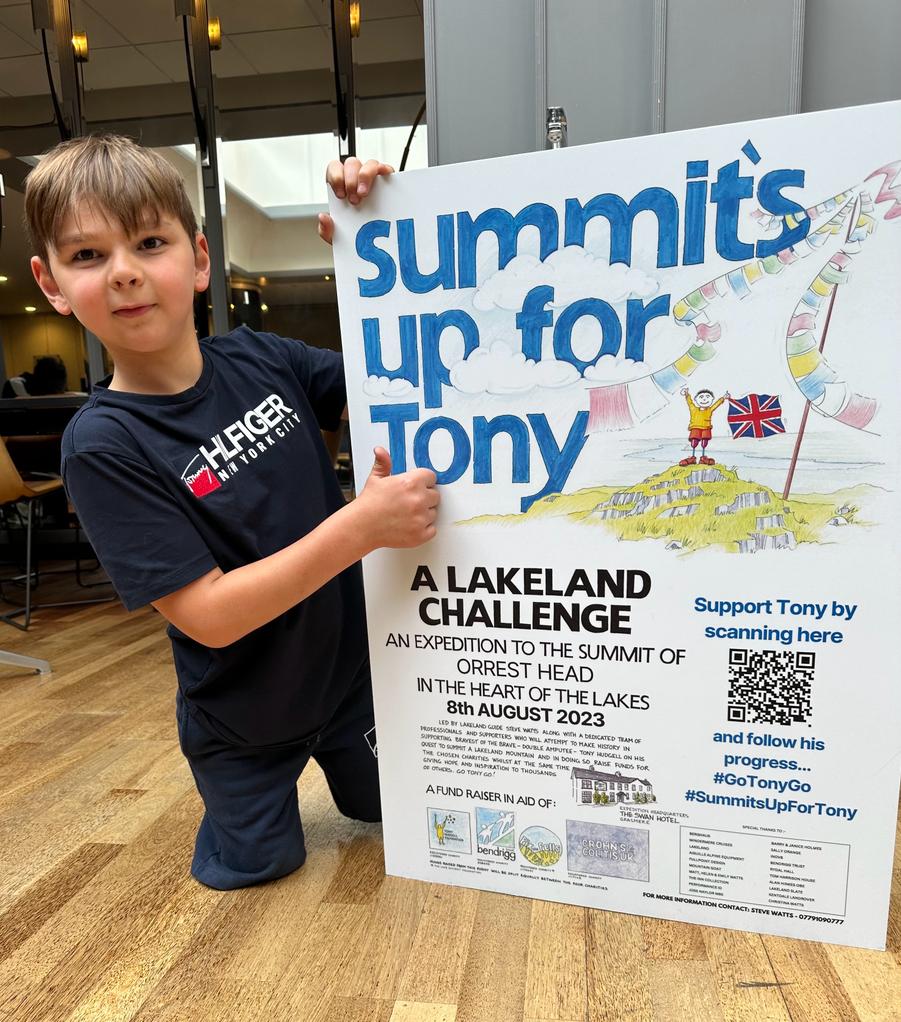 paula_hudgell's tweet image. Summits up for Tony - Big mountain climb 8th August - Orrest Head Lake District
 For 4 wonderful charities Tony Hudgell Foundation Bendrigg Trust @crohns and Colitis @lakelandtrust Save the Fells - link below ⬇️

donate.giveasyoulive.com/fundraising/go…

#GoTonyGo #summitsupfortony 
#fundraiser