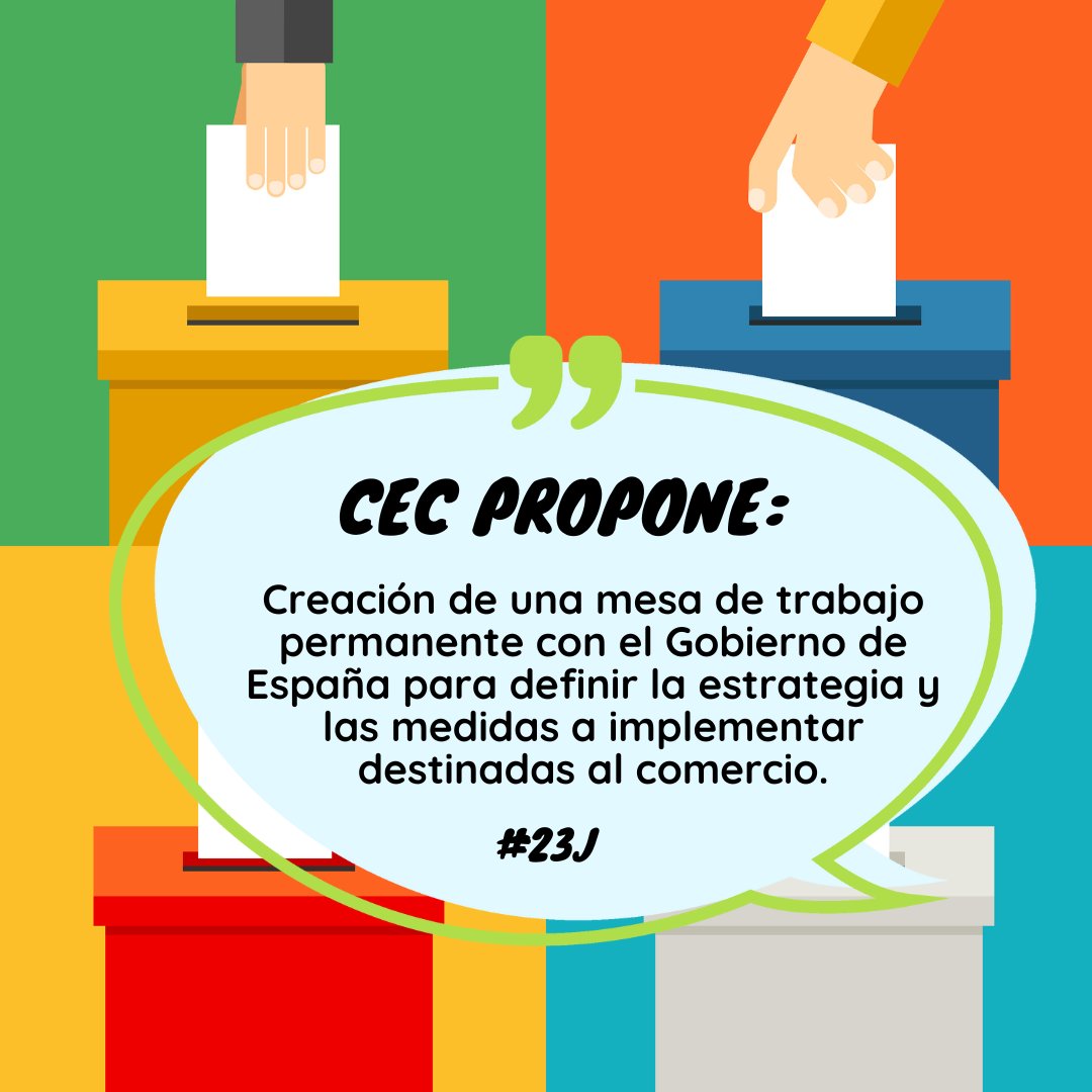 #CECPropone: Conoce todas las propuestas en materia de #comercio que hemos trasladado a los partidos políticos ante las Elecciones Generales del 23J. 👉cec-comercio.org/wp-content/upl…