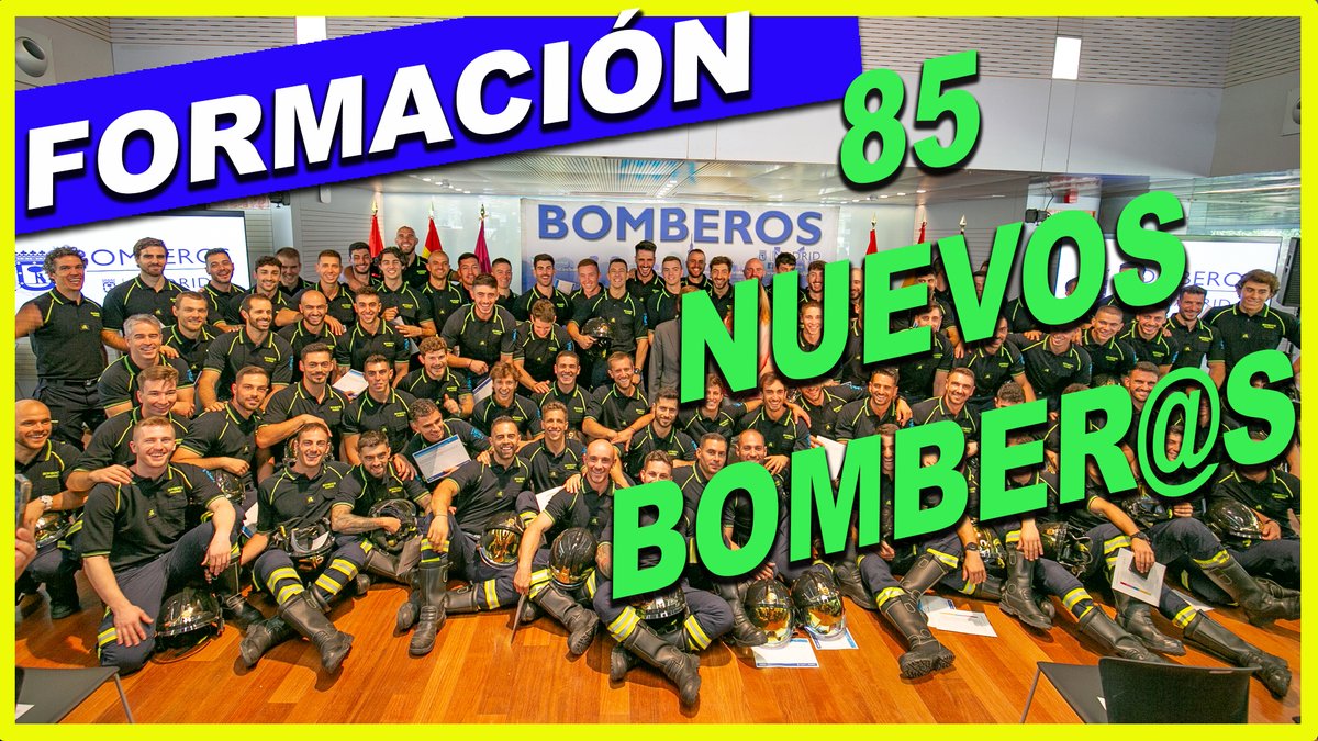 Después de varios meses de dura y rigurosa formación entran en servicio los nuevos 85 bomber@s especialistas de <a href="/MADRID/">Ayuntamiento Madrid</a> 
Suscríbete a nuestro canal de youtube y no te pierdas ni un solo vídeo 😉👨‍🚒🚒
youtube.com/watch?v=WCQX19…