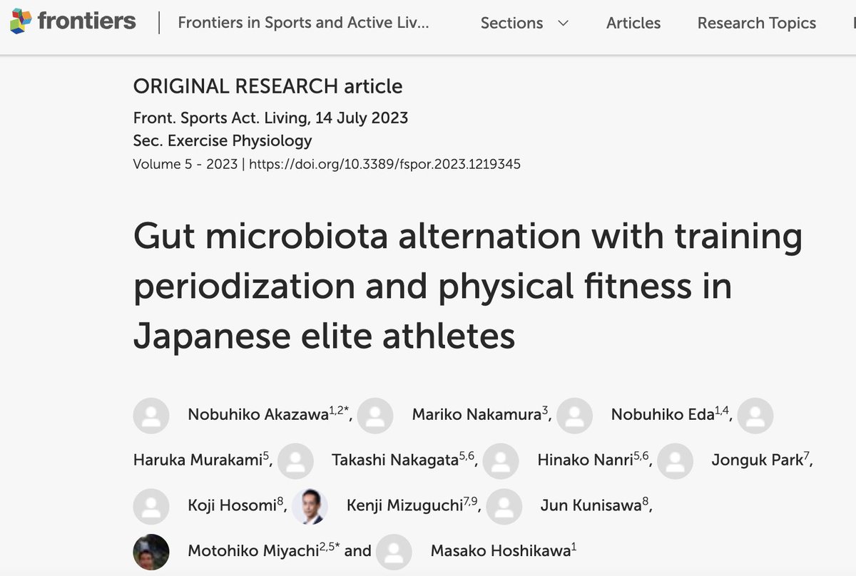 archer_eng's tweet photo. New article was posted on NEWS category.
""Gut microbiota alternation with training periodization and physical fitness in Japanese elite athletes" has been published."

https://t.co/i0mFK7j2Um

#microbiome https://t.co/P5YPG9ZQti