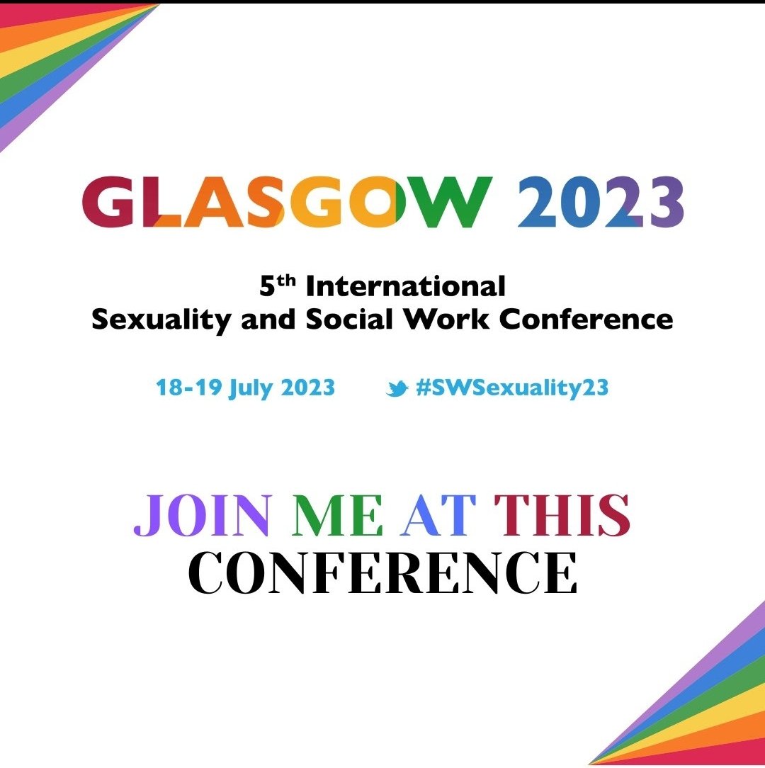 DrGeorgeWTurner's tweet photo. Eager to engage in much needed #SexualitySocialWork discourse  at the #SWSexuality23 conference with Dr @robynlnorth https://t.co/lkBRBD5ien