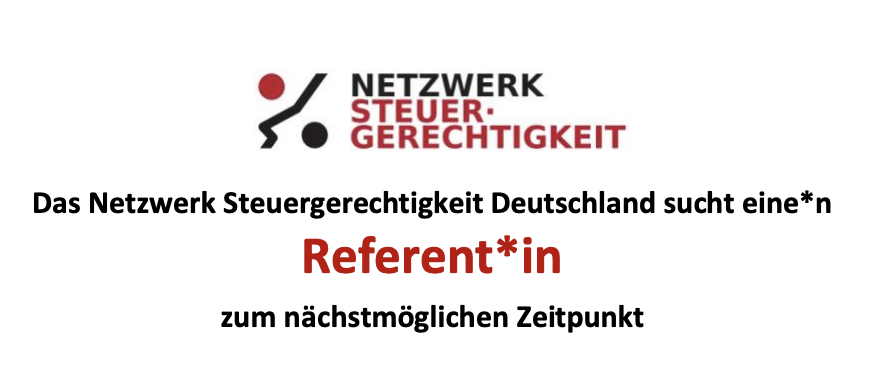 📣 Stellenausschreibung! Wir suchen ab sofort ein*e Bildungsreferent*in. Für das Verständnis systematischer Zusammenhänge zwischen Steuern, Finanzen, Demokratie &amp; Ungleichheit braucht es  Bildungsformate an Schulen, Universitäten und im Bereich der Erwachsenenbildung. Link ⬇️