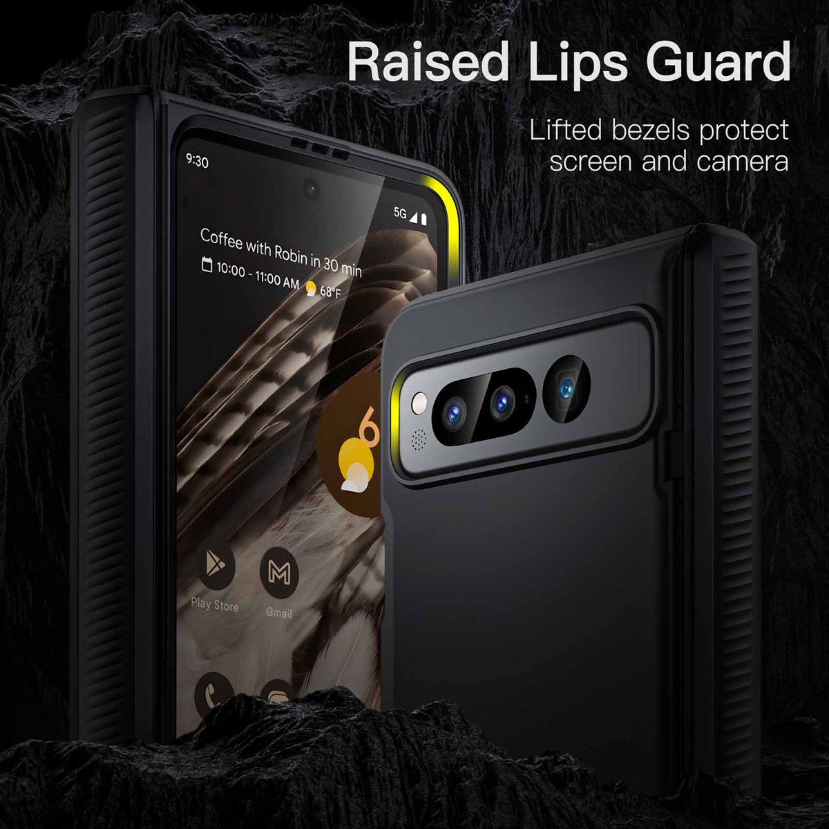 JETech_US's tweet image. Case for Google Pixel Fold 2023🎈🎈🎈
💐Made of a super hard main PC case with hinge cover and a separate front frame
💐There are raised bezels around the screen and camera
#googlepixelcase
From: amzn.to/3PXAMmF
Shop: amzn.to/45yaNHM