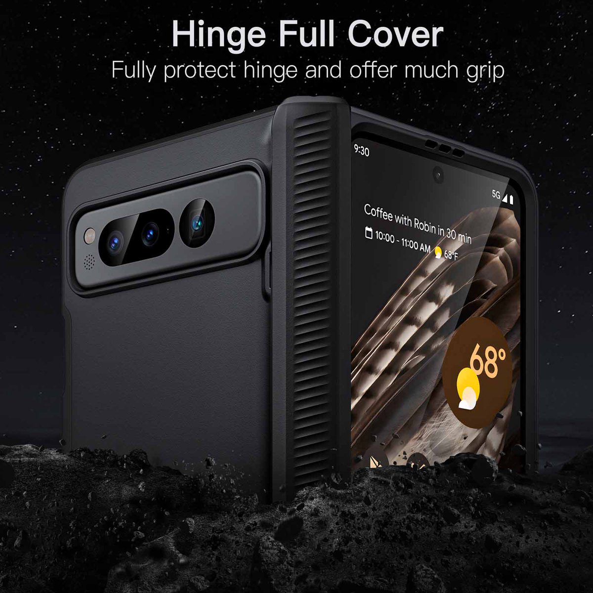 JETech_US's tweet image. Case for Google Pixel Fold 2023🎈🎈🎈
💐Made of a super hard main PC case with hinge cover and a separate front frame
💐There are raised bezels around the screen and camera
#googlepixelcase
From: amzn.to/3PXAMmF
Shop: amzn.to/45yaNHM