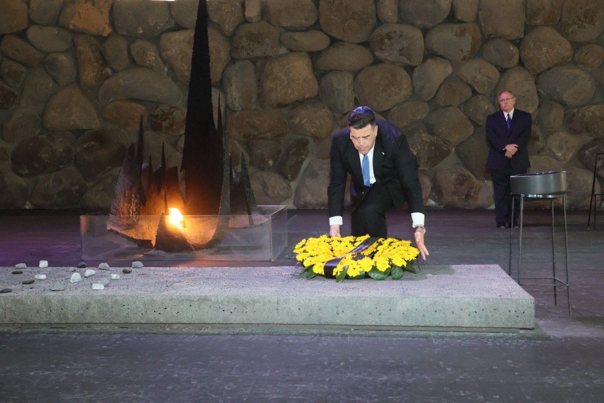 MiltonDickMP's tweet photo. Yesterday, the Aus Parliamentary Delegation visited @yadvashem, the World Holocaust Remembrance Center. We were privileged to see the Holocaust History Museum, and visited the Book of Names and on behalf of the Parliament, attended a Memorial Ceremony in the Hall of Remembrance. https://t.co/FTDyfbnae8