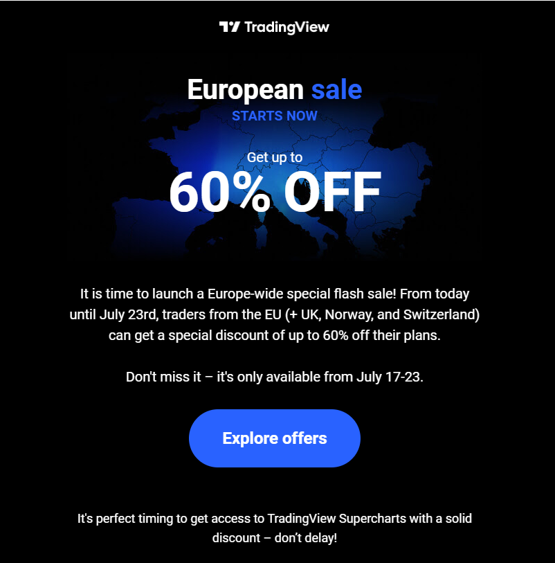cryptobotx's tweet photo. European traders get 60% OFF the Tradingview subscription!

(only 5 days left)

Offer Link:
https://t.co/8S9Y8V72AO https://t.co/ENIvRSKQdV