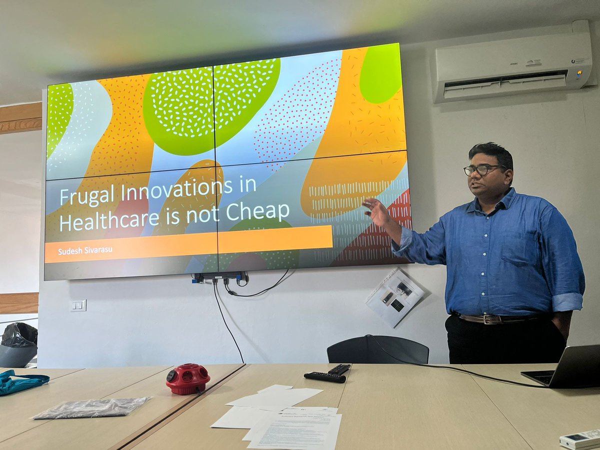 UCT MedTech (@uctmedtech) on Twitter photo Reflecting on an enlightening lecture yesterday by Professor <a href="/SudeshSivarasu/">Sudesh Sivarasu</a> at The University of Pisa on the topic of "Frugal innovation in healthcare is NOT cheap."
Prof Sudesh Sivarasu showcased his profound expertise in the field of medical device innovation during the Reflecting on an enlightening lecture yesterday by Professor <a href="/SudeshSivarasu/">Sudesh Sivarasu</a> at The University of Pisa on the topic of "Frugal innovation in healthcare is NOT cheap."
Prof Sudesh Sivarasu showcased his profound expertise in the field of medical device innovation during the