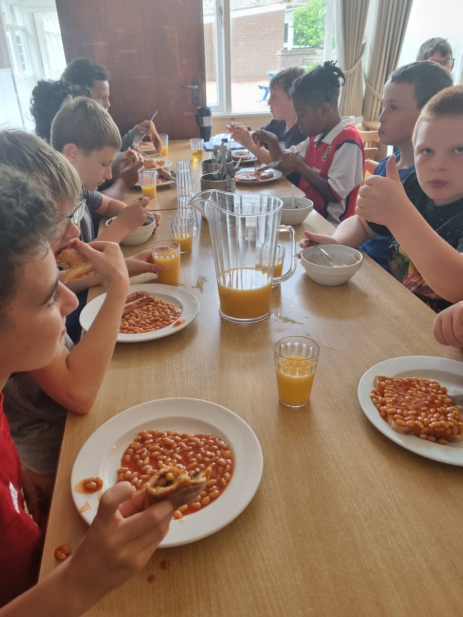 A good night's sleep ✅️
Morning room inspections ✅️
Cooked breakfast ✅️

Y6 are ready for Day 2! 

<a href="/CST_Schools/">Cathedral Schools Trust</a> <a href="/SSEoutdoors/">SSE OUTDOORS</a>