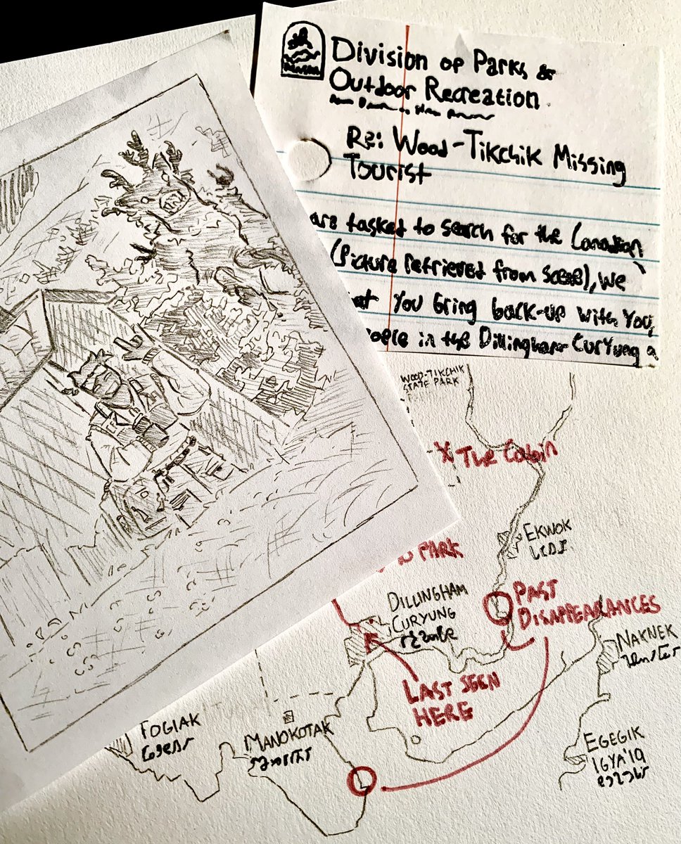 Woohoo we love lore-based artfight attacks, this one is for <a href="/toothbytes/">aric 🔪</a> :D!

Brixton’s story was too cool not to draw