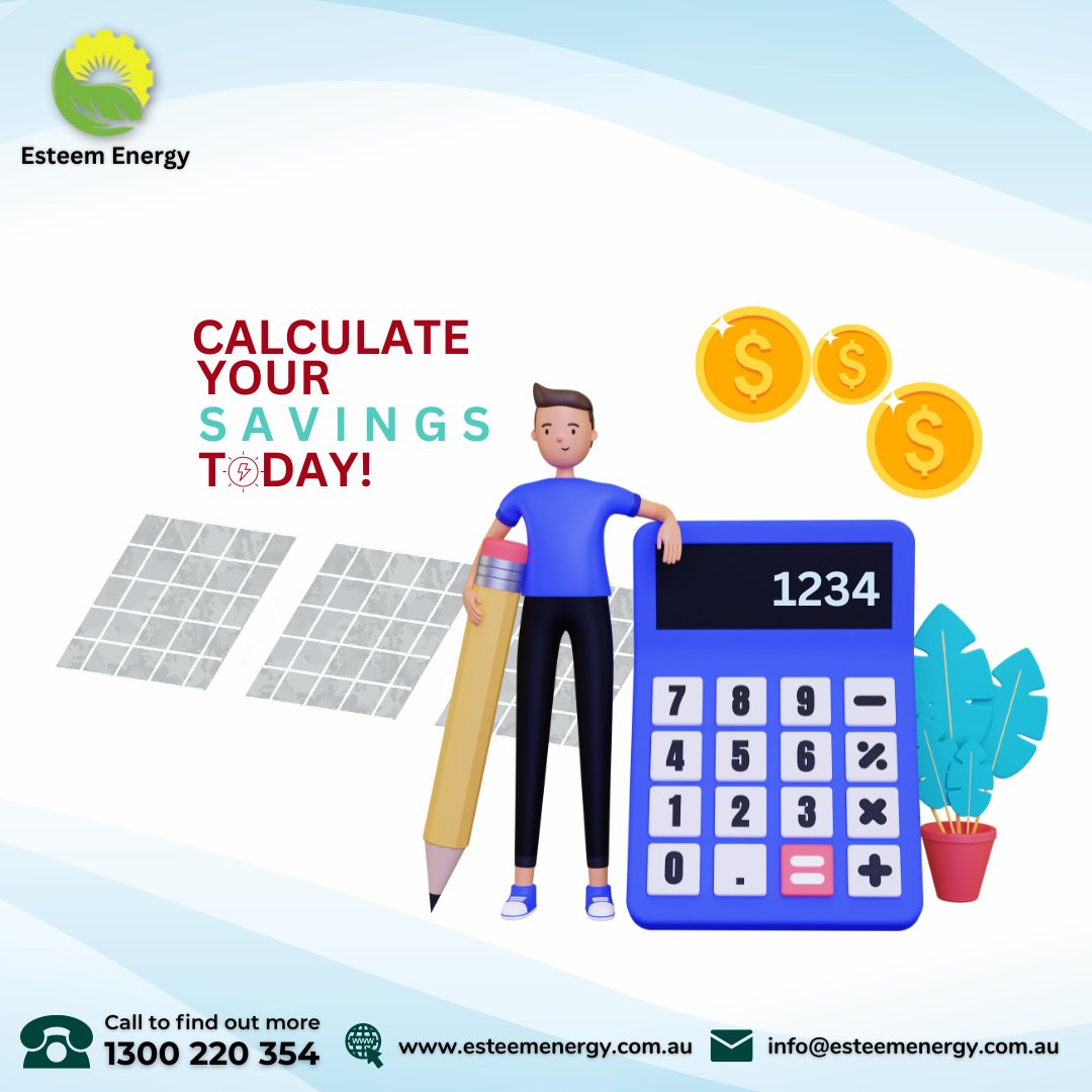 EsteemEnergynsw's tweet image. Calculate Your Savings Today!

Take a Consultation with us:
Mail: - info@esteemenergy.com.au
Ph.no.: 1300 220 354
Visit us at: esteemenergy.com.au/contact-us-sol…

#solarelectricity #solarpanelsystem #solarenergypanels #solarpanelsystem #solarpanelinstallation #GoGreen