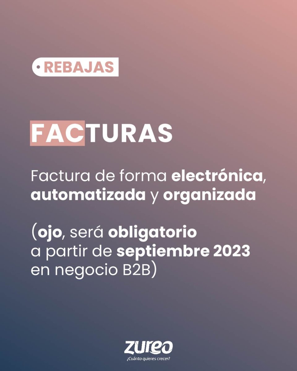 ZureoModa's tweet image. 📢 ¡Atención emprendedores de moda! Este septiembre, la facturación electrónica se vuelve obligatoria en B2B. ¡Pero no te preocupes! Zureo Moda está aquí para hacer todo mucho más fácil. 

¡Contáctanos! 📲 @ZureoModa  

#ZureoModa #FacturaciónElectrónica #NegocioUnificado