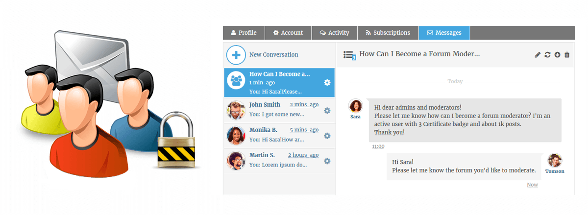 gVectors's tweet image. wpForo Private Messages (PM) addon provides a safe and professional way to communicate directly with other members of the discussion forum.
gvectors.com/product/wpforo…