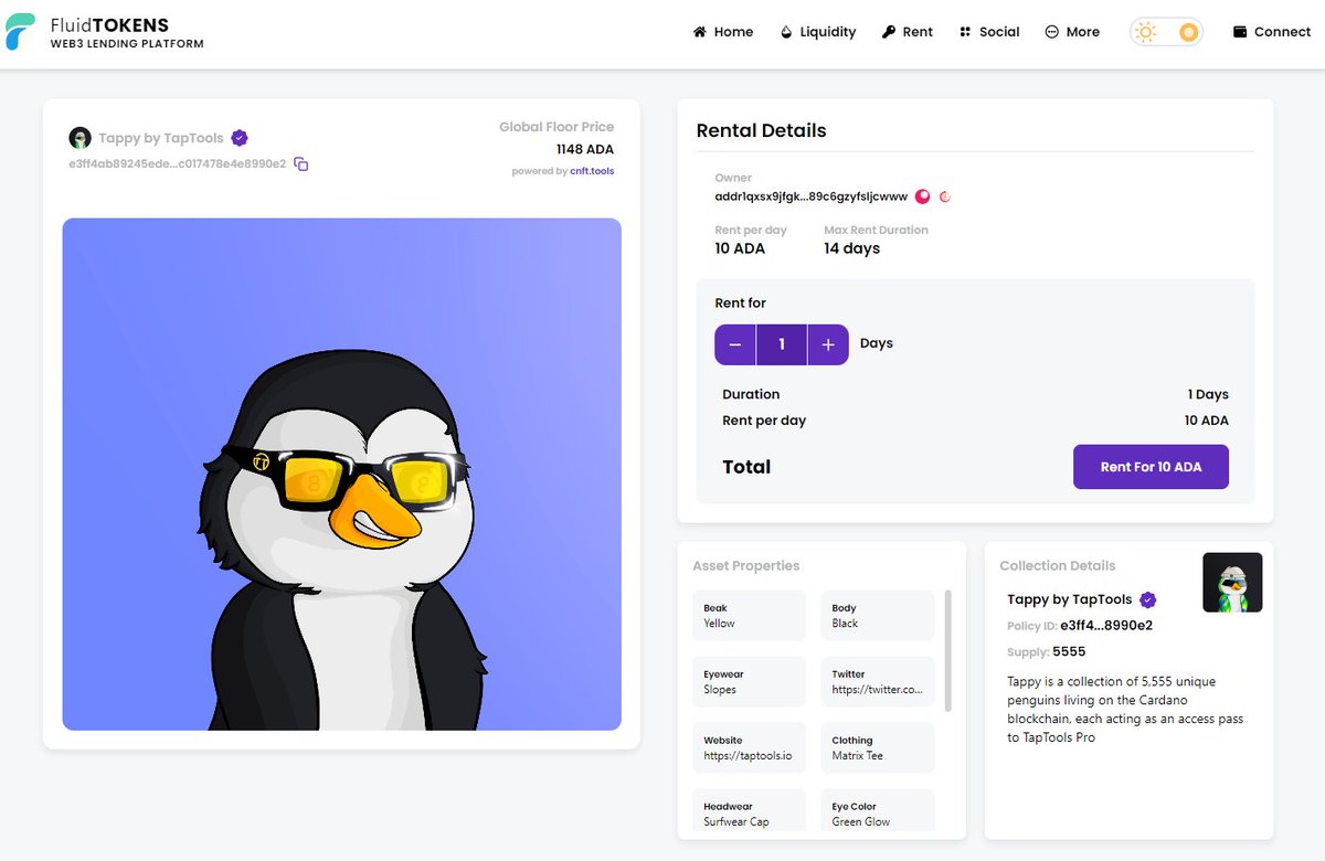 FluidTokens's tweet photo. The wait is finally over, introducing: FluidShare 🫂

The first decentralised uncollateralized Renting solution on Cardano (& beyond)

This is our best feature yet, a 🧵
1/8