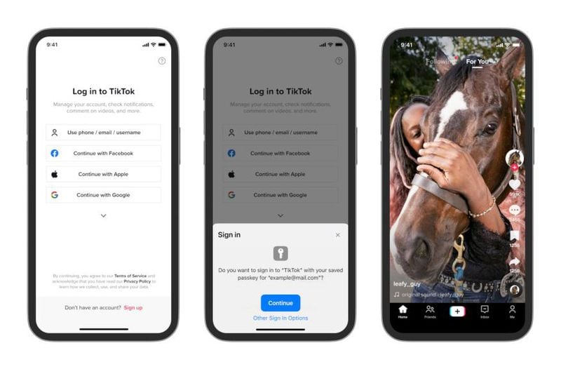 webtrek_it's tweet photo. TikTok ha annunciato che sta introducendo il supporto per le passkey, fornendo un metodo di accesso più semplice e sicuro per gli utenti della popolare piattaforma video in formato breve.

https://t.co/5JcJv9eKxn https://t.co/PnDriXm5iW