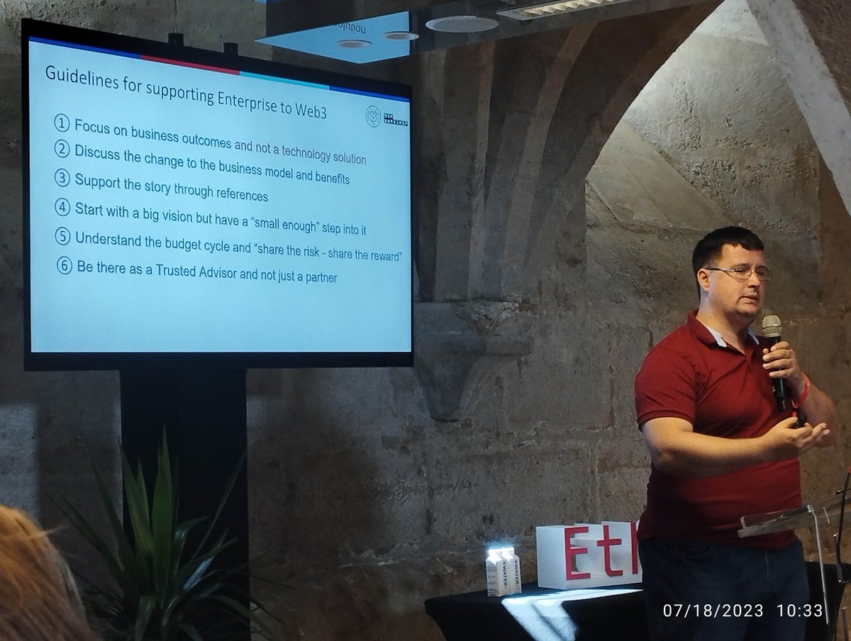 Guidelines for supporting Enterprise in  Web3

Aleksandar Bijelić from <a href="/mvpworkshop/">MVP Workshop</a> at #EthCC