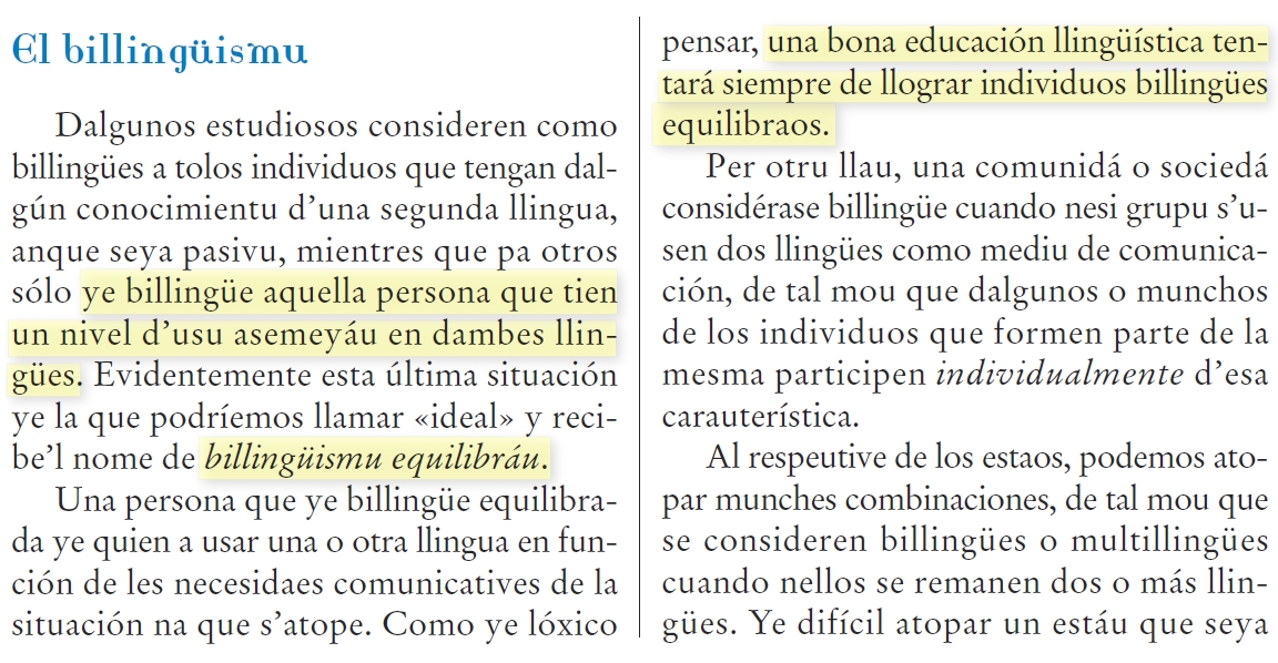 ninogastur's tweet photo. Una bona educación llingüística tentará siempre de llograr individuos billingües equilibraos.
#Billingüismu #diglosia #Asturllionés https://t.co/BkDdjydBr1