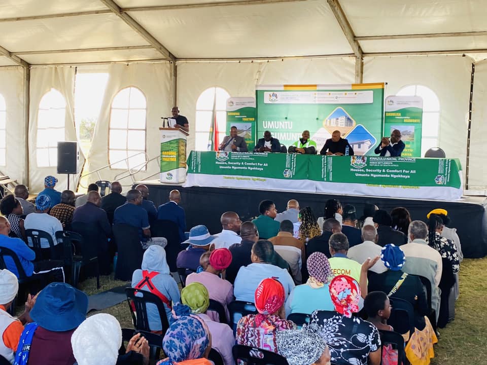 KZNDoHS's tweet photo. KwaZulu-Natal MEC for Human Settlements and Public Works Sipho "KK" Nkosi hosted a very extensive service delivery oriented Stakeholder Management and Outreach Programme in uMkhanyakude District Municipality's two local municipalities this weekend. https://t.co/CIGLebOWVu