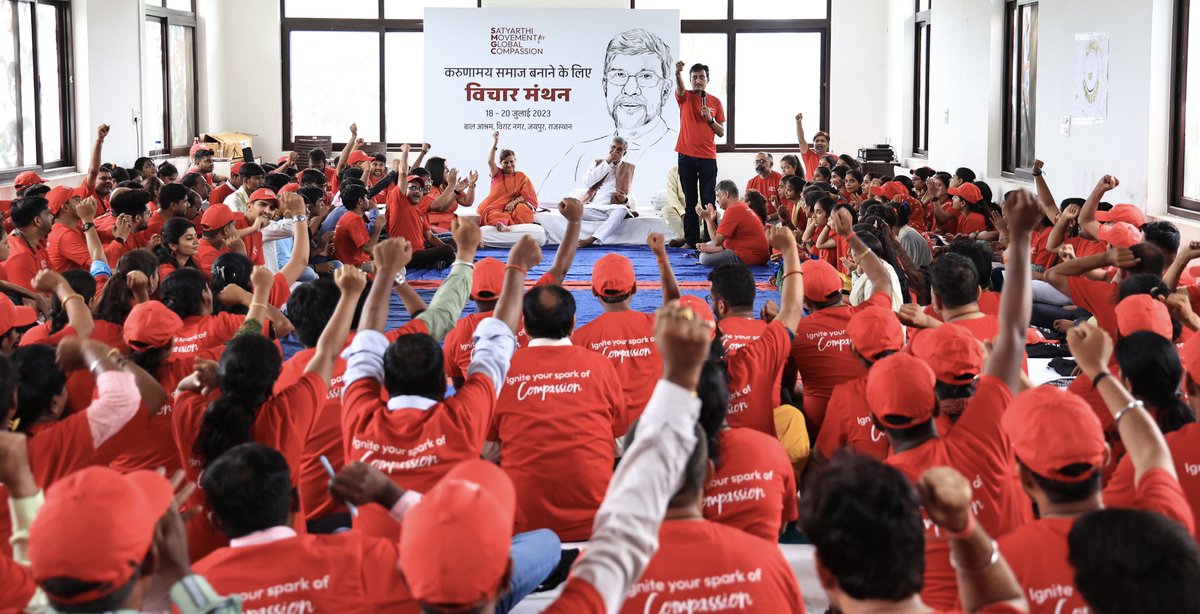Kailash Satyarthi (@k_satyarthi) on Twitter photo A compassionate world beckons as over 180 activists and youth leaders from compassionate communities get together for a three day workshop at <a href="/BalAshramJaipur/">Bal Ashram</a> for a shared dream, a shared resolve, shared actions & shared solutions. A compassionate world beckons as over 180 activists and youth leaders from compassionate communities get together for a three day workshop at <a href="/BalAshramJaipur/">Bal Ashram</a> for a shared dream, a shared resolve, shared actions & shared solutions.