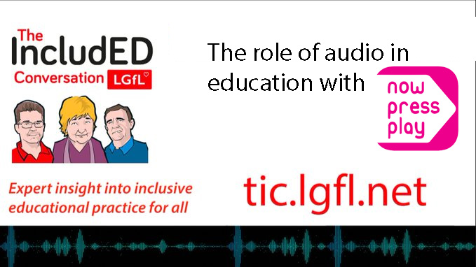 LGfLIncludED's tweet photo. Final episode of S1 of The IncludED Conversation is out!
We're joined by @nowpressplay's Alice as we explore audio in #education
How do we engage without scaring? Excite without distracting? How do we use audio to increase impact?
It’s all in this episode: https://t.co/kDOSlCUhx5 https://t.co/JMtlEpCT5h