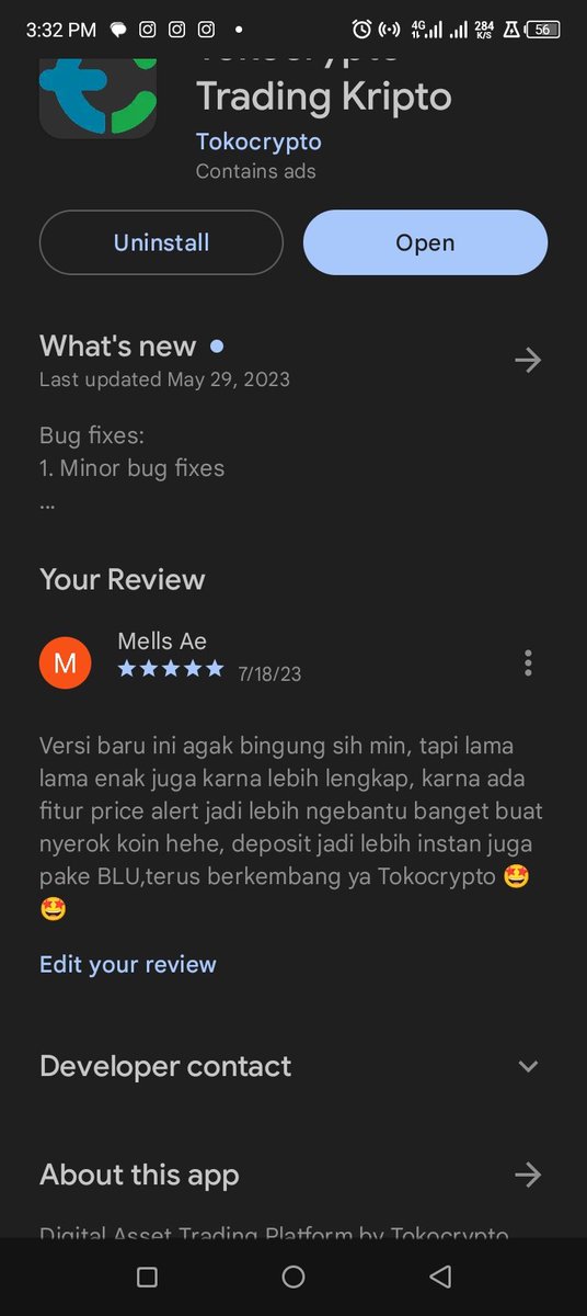 ludyahihi's tweet photo. Next update lagi ya min yg keren keren tentang app nya, di app versi 2.2.0 ini jujur aku suka fitur price alert nya ngebantu banget makasih min 🔥
#Tokocrypto #SiapLebihCuan
#ReviewTokocrypto
daftar di reff aku ya bagi yg belum daftar @Tokocrypto AR99DV23 https://t.co/qhMZAEvxjN