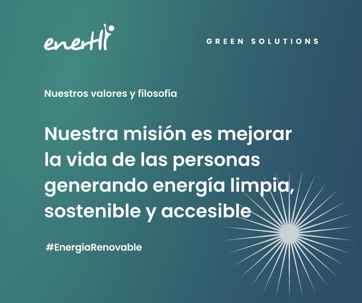 La energía eléctrica representa el 6⃣0⃣% de las emisiones globales de GEI y la falta de ella afecta a 840 millones de personas. 🍃 Que sea limpia, sostenible y, sobre todo, accesible es una misión de Naciones Unidas, pero también de nuestra empresa. enerhi.com