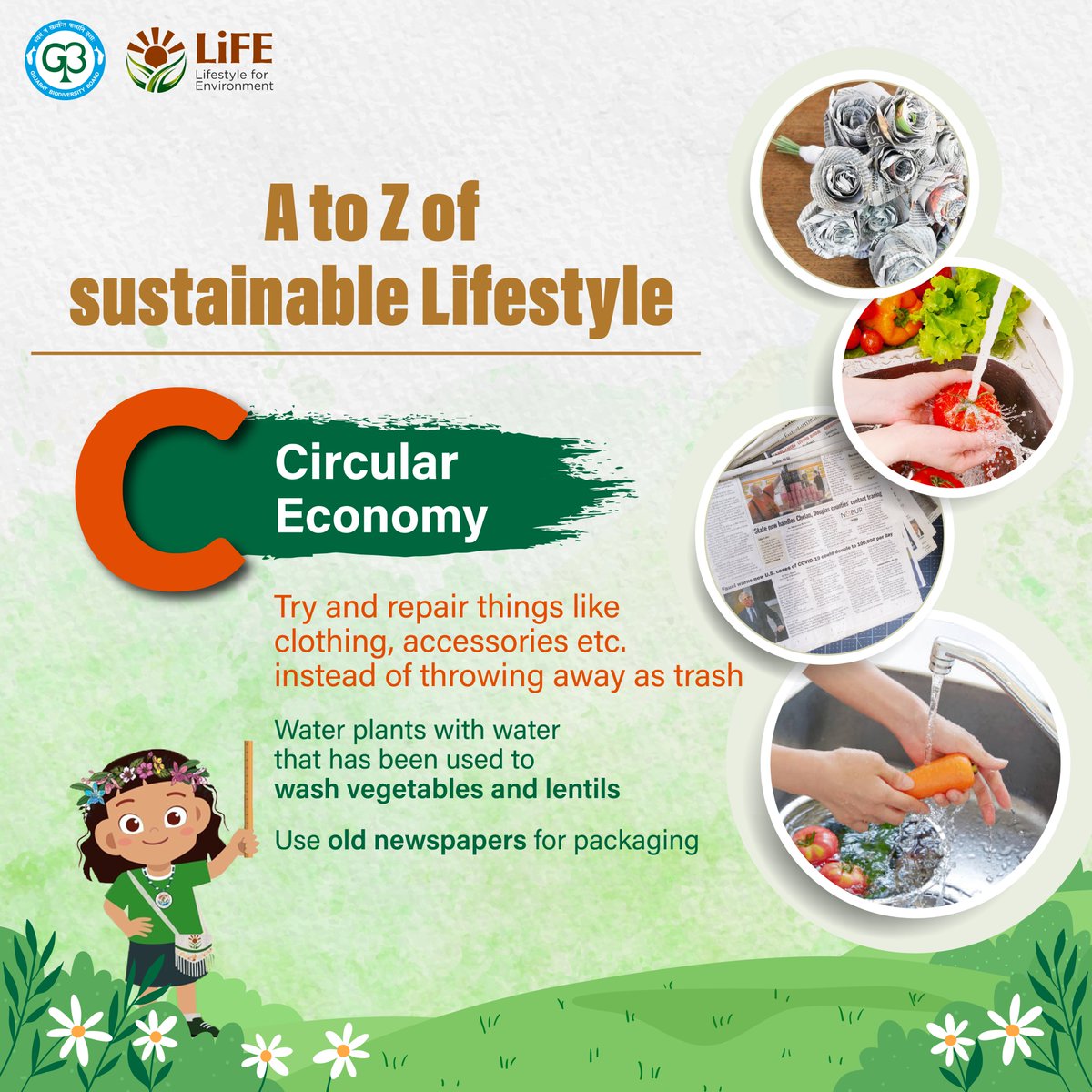 GujBiodiversity's tweet image. Let’s Learn the 'A-Z of Sustainable Lifestyle' with Prakriti    #MissionLiFE #ProPlanetPeople  #GujaratBiodiversityBoard