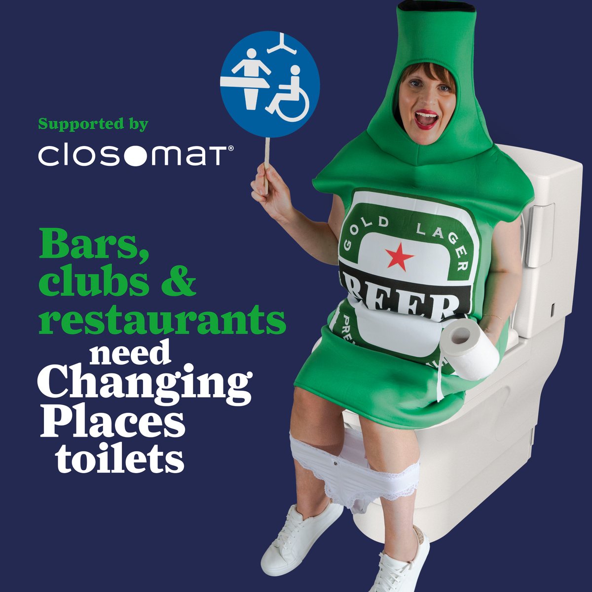 We're proudly supporting @SazBrisdion, foregoing her dignity to raise awareness of the undignified &amp; dangerous situations faced by hundreds of thousands of #disabled people (like her son), who need #ChangingPlaces toilets. 🚽
hubs.li/Q01XXqnr0 #CPAD2023 #WeAllNeedToPee