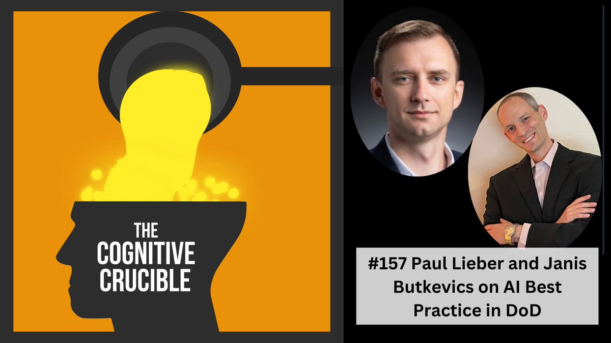 Paul Lieber and Janis Butkevics discuss their co-authored article: Searching for AI Best Practice in DoD: The Great Camp Divide and Lessons from A Commercial Setting information-professionals.org/episode/cognit…