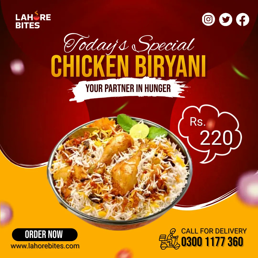 lahorebites's tweet photo. Flavor-filled till the last spoon and guaranteed to leave you craving for more!🥘🔥🍴

Call Us: 𝟎𝟑𝟎𝟎 𝟏𝟏𝟕𝟕 𝟑𝟔𝟎
Free Delivery within 2KM

#lahorebites #umt #biryani #biryanilovers #chickenbiryani #biryanilove #biryanirecipe #biryanirice #biryaniheaven #biryaniislove https://t.co/NUdFm6th6o