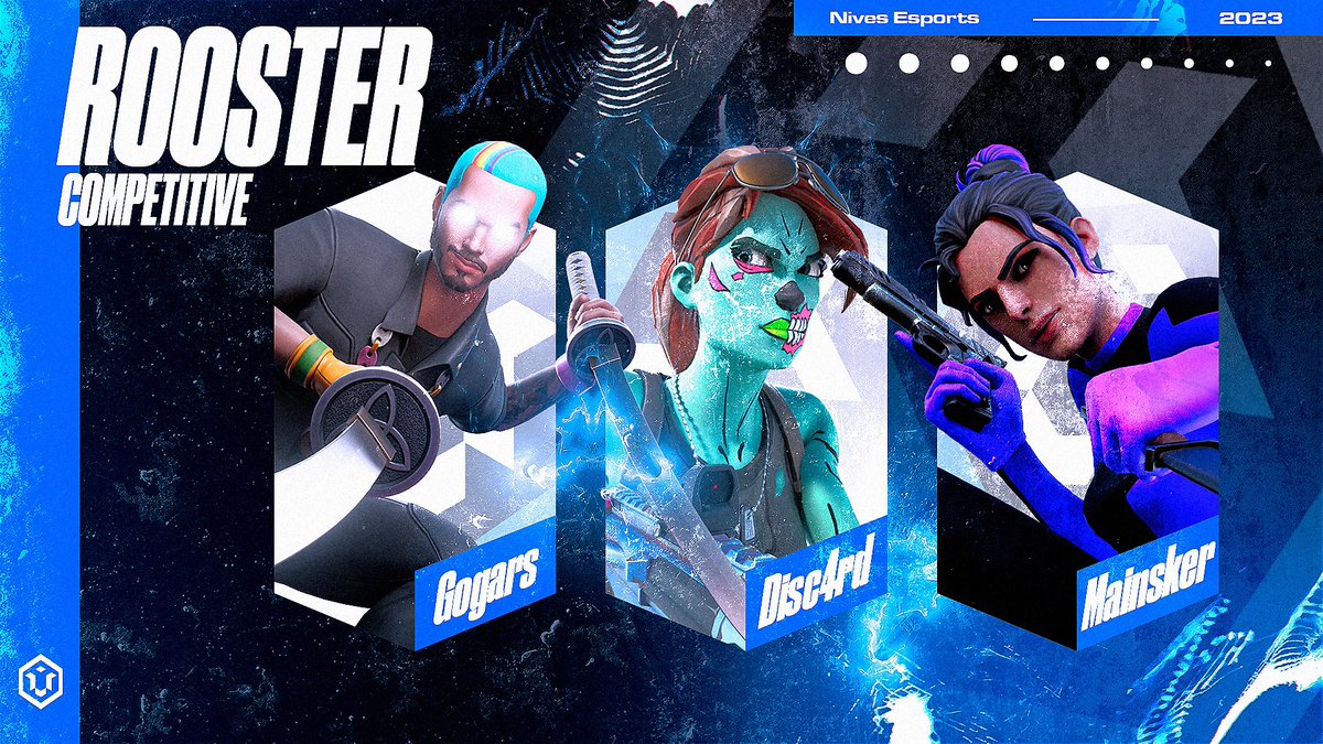 NivesEsports's tweet photo. #PRESENTACION
¡Tras unos días en esta gran comunidad, hoy tenenemos el placer de presentar nuestra Plantilla! 👥️️💙
👤 | @GogarsFN
👤 | @VDisc4rd
👤 | @mainsker
¡Bienvenidos a Nives! ~ #GoNives https://t.co/AGIS3BFtzc