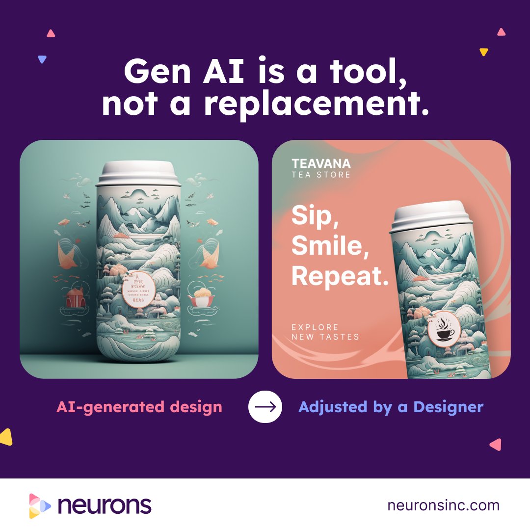 AI has already changed advertising &amp; content creation. But aren’t we losing sight of the human element? #GenerativeAI makes ad campaigns much easier, indeed. 𝗕𝘂𝘁 𝗸𝗲𝗲𝗽 𝘁𝗲𝘀𝘁𝗶𝗻𝗴, 𝗿𝗲𝗳𝗶𝗻𝗶𝗻𝗴, 𝗮𝗻𝗱 𝗶𝘁𝗲𝗿𝗮𝘁𝗶𝗻𝗴. Read on how 👉 bit.ly/3qPBdoy