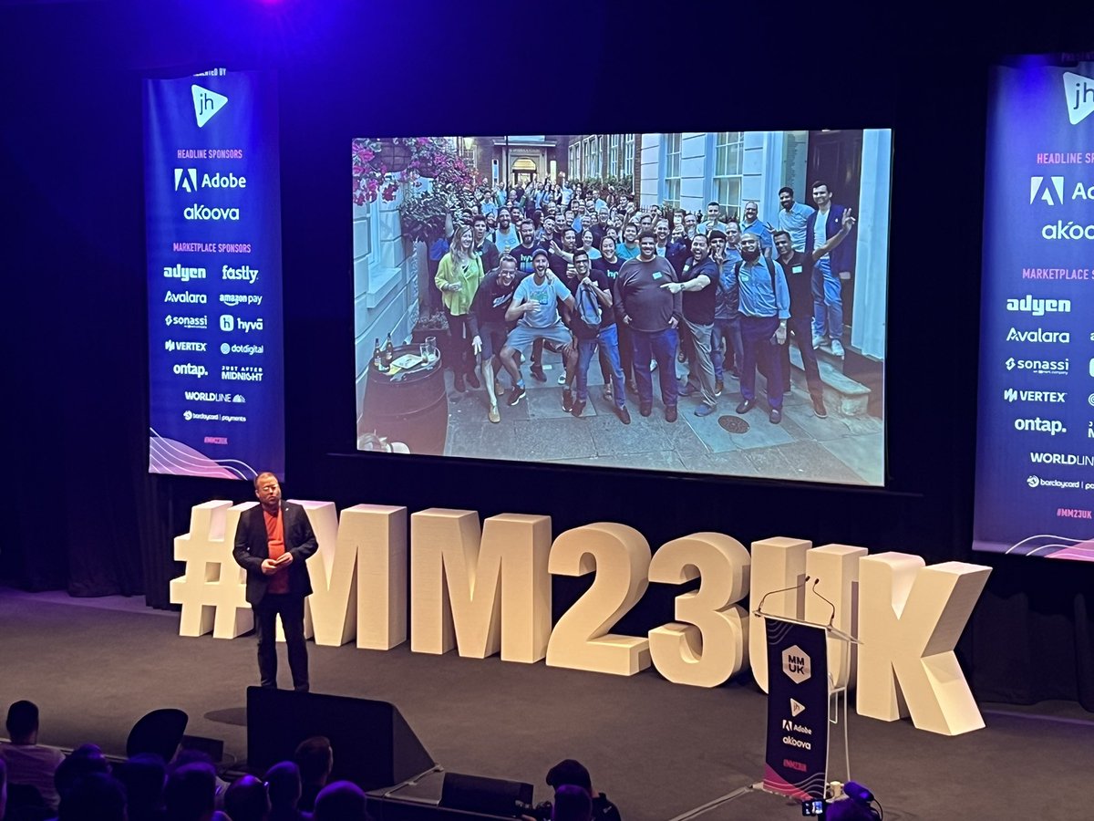 TadhgBowe's tweet photo. Here we go! #MM23UK 🇬🇧

It’s ain’t MMUK without @jhuskisson, @wearejh and the wonderful community! 👏🧡 https://t.co/qMYaPRdpn7