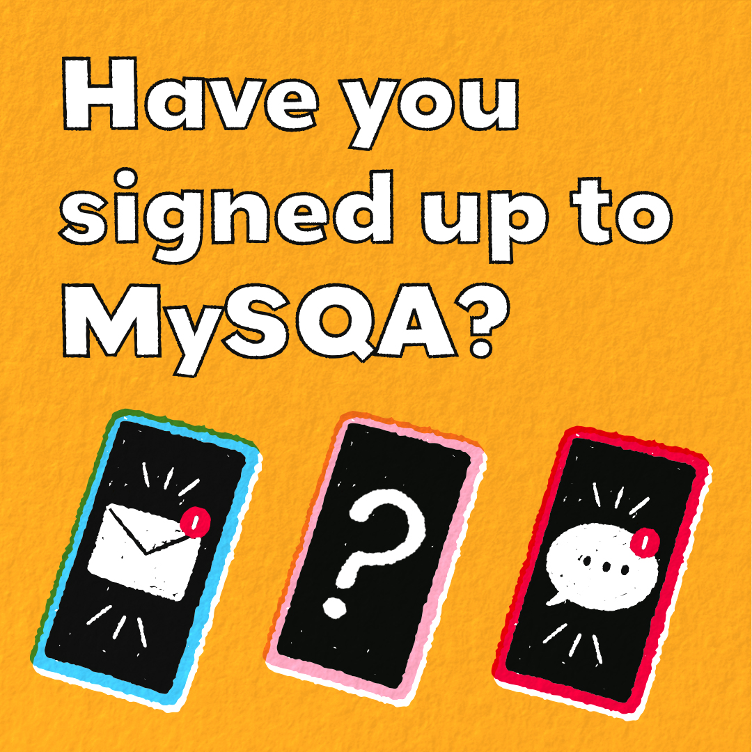 💭 You only have one day left to sign up to MySQA – our online and text results service. Register and activate your account by 5pm tomorrow. 👉 Sign up today bit.ly/My_SQA