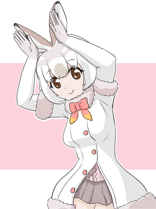 けものフレンズ ユキウサギ!この暑い日にあえてもふもふ衣装の子を!!#けものフレンズ3 #ユキウサギ 