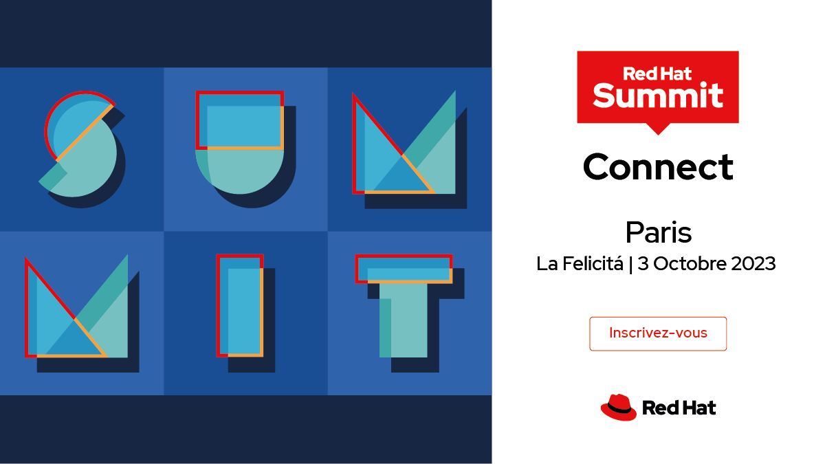 🌟 Ne manquez pas le Red Hat Summit Connect Paris ! 🌟

Rejoignez-nous pour le plus grand événement dédié à l'open source d'entreprise!

🗓️ Date : 3 Octobre
📍 Lieu : La Felicità, Paris

🚀 Inscrivez-vous dès maintenant : red.ht/3PWjJkR

#RedHatSummitConnect #OpenSource