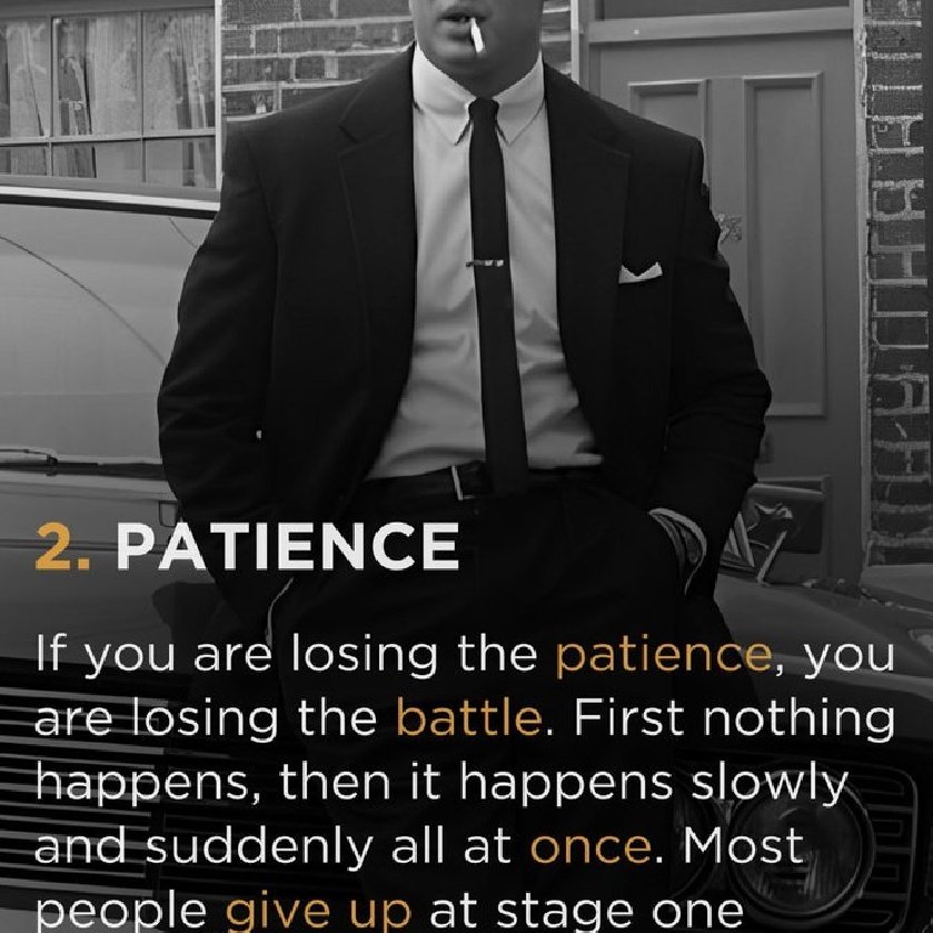 2. PATIENCE https://t.co/BfEKhKiaHV