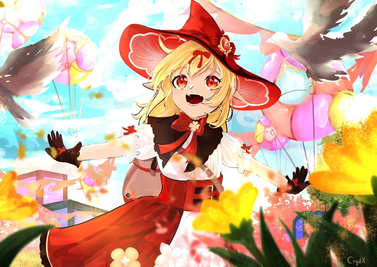 cryd_x's tweet photo. Klee🍀 | Little witch adventure
#Klee #GenshinImpact #原神 https://t.co/OlOuewmNIK