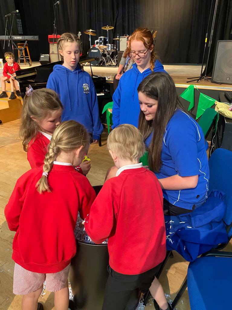 CalderTrust's tweet photo. The Calder Carnival is underway and we won’t let the forecast stop us! First to visit are @CalderPrimary https://t.co/AzRqHc8pwe