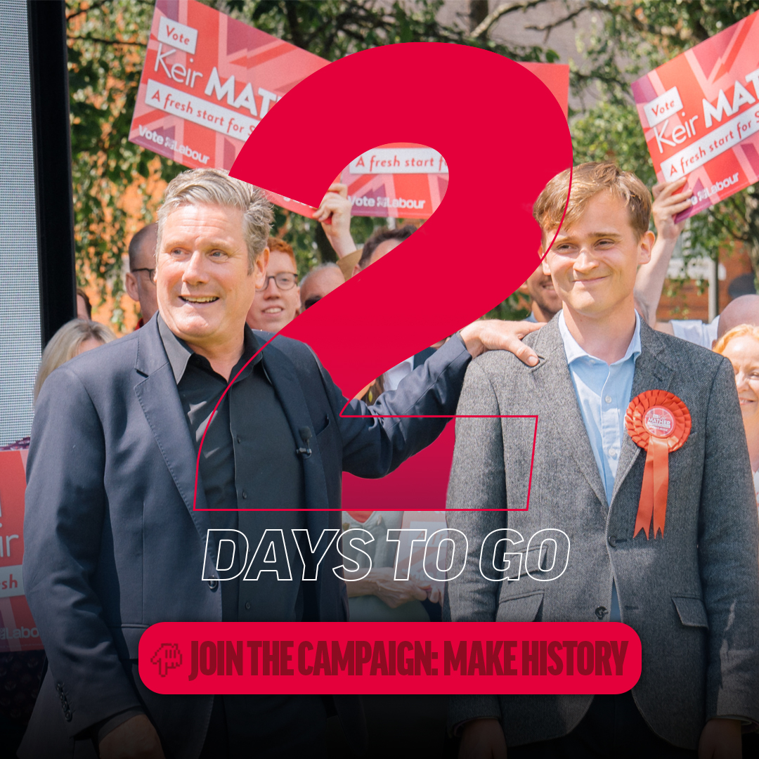 📷 Only 2 days to go until polling day! Can you join us on the day?