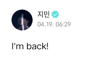 O613file's tweet image. "i'm back ☺️"