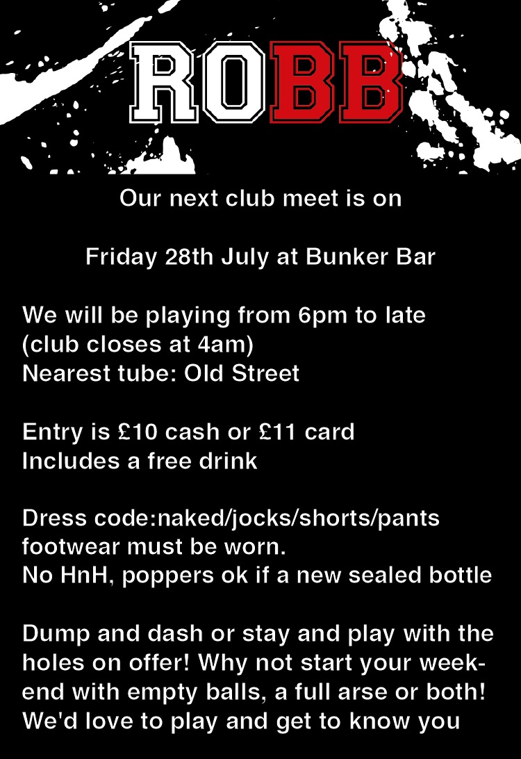 rawman (@rawman136) on Twitter photo Get yourself along to <a href="/LondonBunker/">Bunker Nightclub and Cruise Club</a> on Friday 28th July with <a href="/RepublicOfBB/">Republic of 🅱️🅱️</a> to fill, be filled or both! What a great way to kick off your weekend 😈😈💦💦 Get yourself along to <a href="/LondonBunker/">Bunker Nightclub and Cruise Club</a> on Friday 28th July with <a href="/RepublicOfBB/">Republic of 🅱️🅱️</a> to fill, be filled or both! What a great way to kick off your weekend 😈😈💦💦