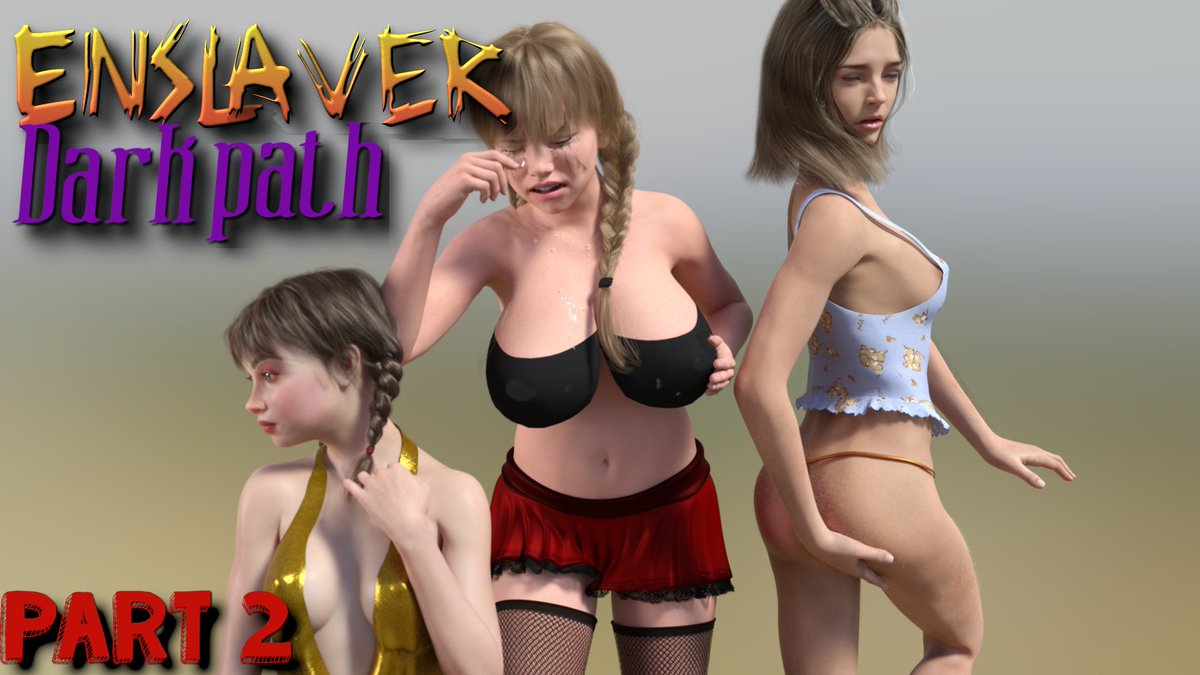 Hello, guys!  Just a little change log for the upcoming Ver. 0.4.0. The second update of ENSLAVER "Dark path-PartTwo":
1. Three lewd and three connecting scenes.
2. Over 2000 renders.
3. Around 100 short loop-animations (around 7 seconds each).
Stay tuned!