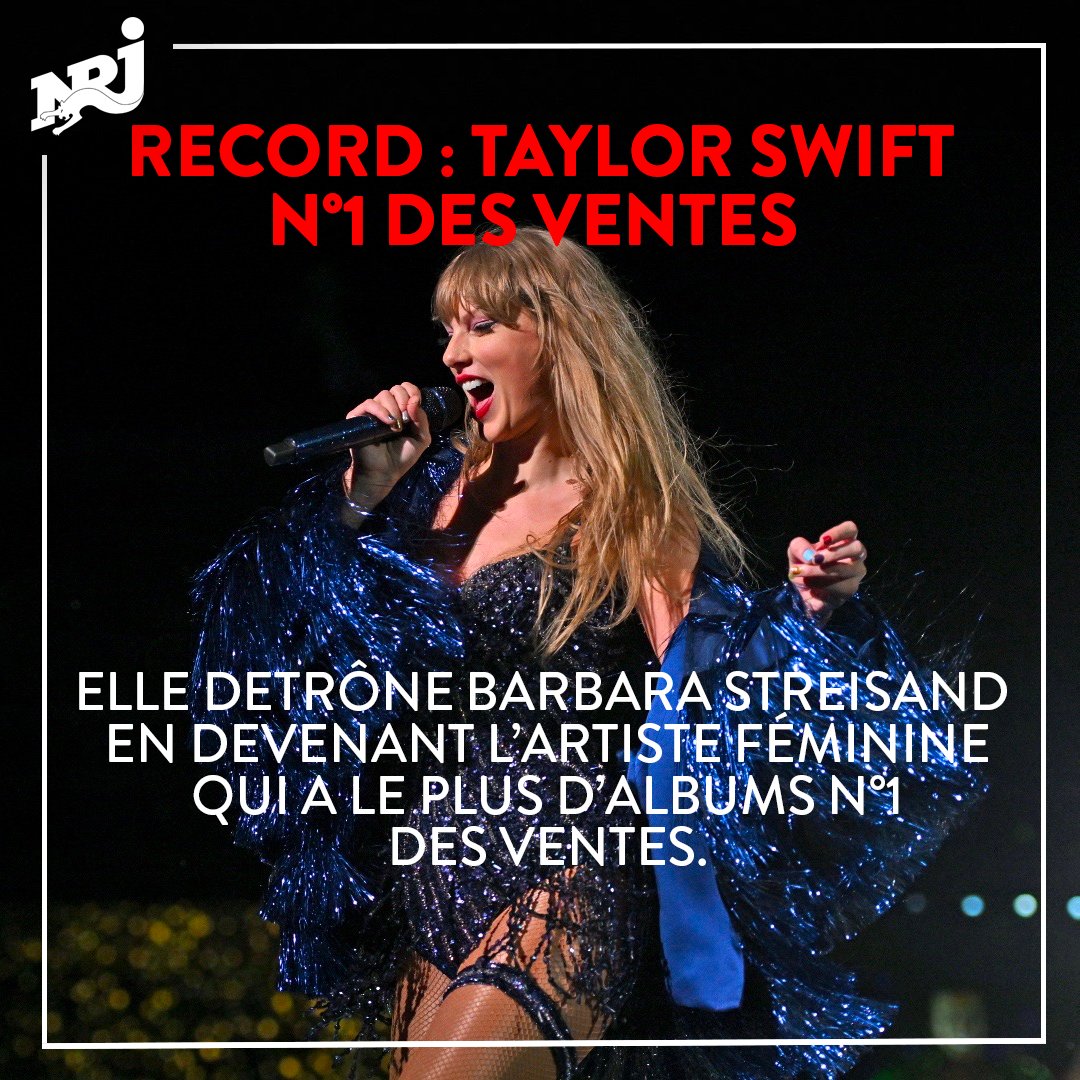 NRJhitmusiconly's tweet photo. La reine des ventes c'est @taylorswift13. https://t.co/NMIHhwVY1P