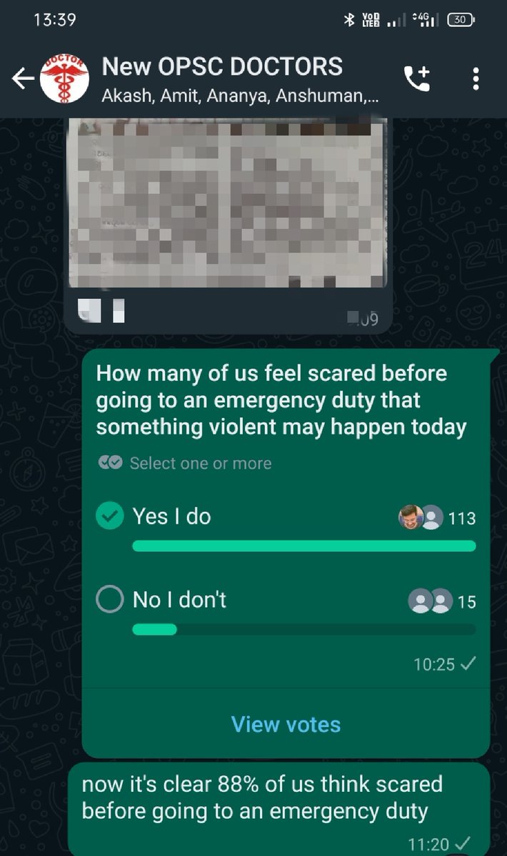 DocterHous66414's tweet photo. @CMO_Odisha @MoSarkar5T @HFWOdisha sir this is  a poll we took among doctors working in various hospitals in emergencies in odisha in various CHCs and DHHs .As we can see 95% of them are  scared of miscreants disturbing us in our duties . https://t.co/uRxBSh8OYH