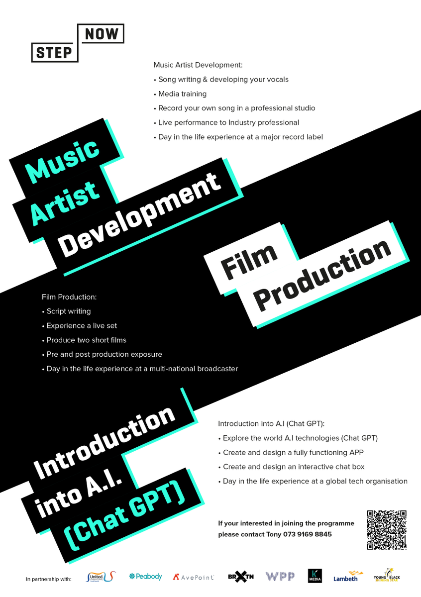 STEP NOW are running a Pattern Your Future Programme from July 31 - August 10 2023. This is a 2 week programme aimed to gain industry work experience upon completion.